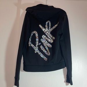 Pink Victoria Secret Zip Hoodie